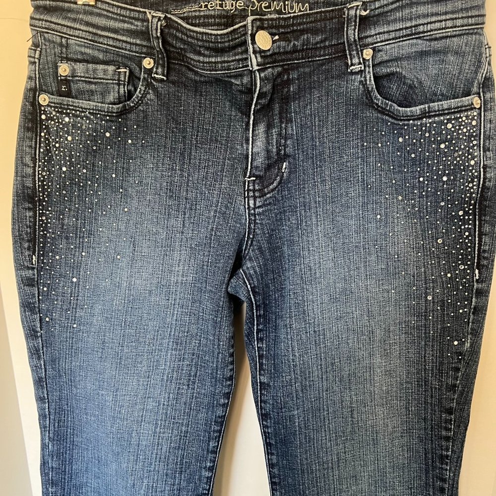 Refuge Premium Embellished Rhinestone Jeans
